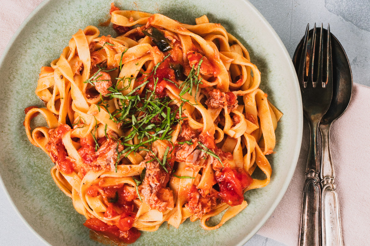 Pasta Al Tonno – Nem opskrift på pasta med tun i tomatsauce